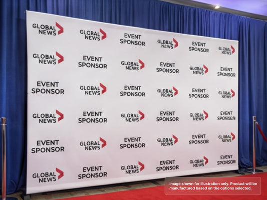 Custom Fabric Banner for Media Wall
