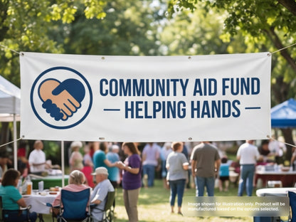 Custom Fabric Banner for Non-Profits