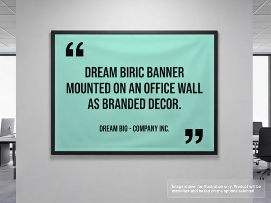 Custom Fabric Banner for Office Wall Decor