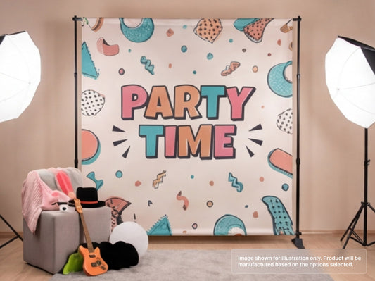 Custom Fabric Banner for Photo Booth Background