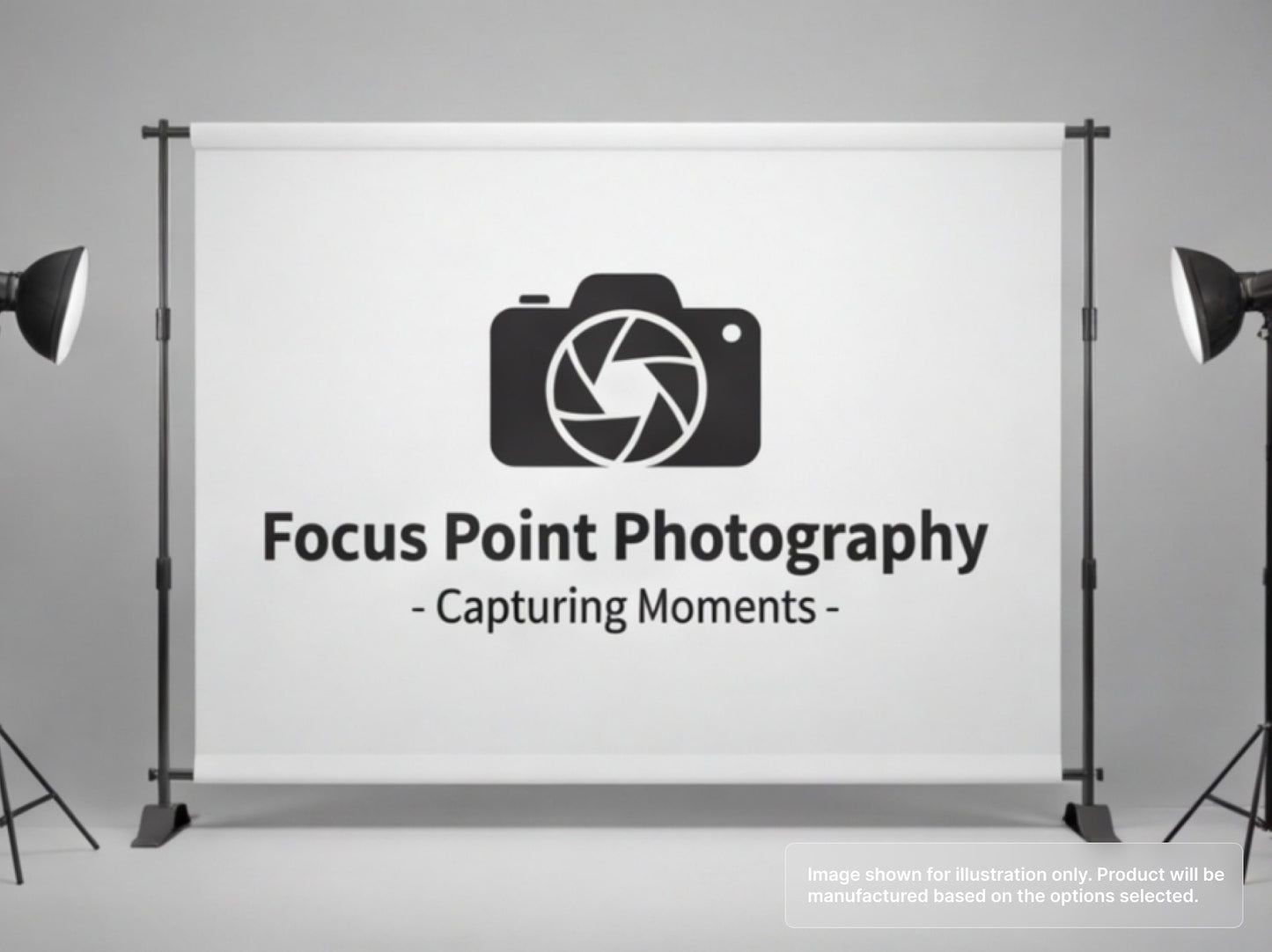 Custom Fabric Banner for Photography Studios