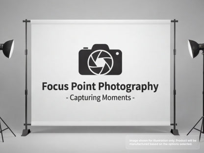 Custom Fabric Banner for Photography Studios