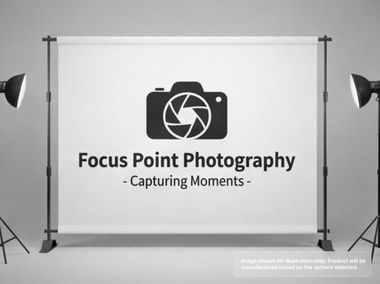 Custom Fabric Banner for Photography Studios