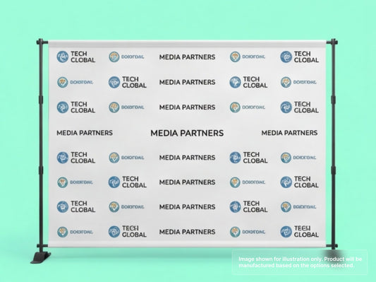 Custom Fabric Banner for Press Wall