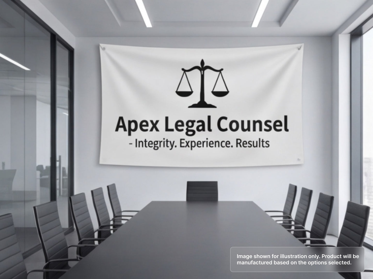 Custom Fabric Banner for Professional Services - Legal or Finance