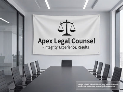 Custom Fabric Banner for Professional Services - Legal or Finance