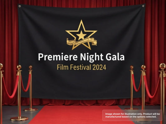 Custom Fabric Banner for Red Carpet Events