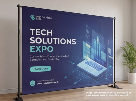 Custom Fabric Banner for Stand