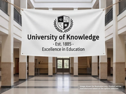 Custom Fabric Banner for Universities