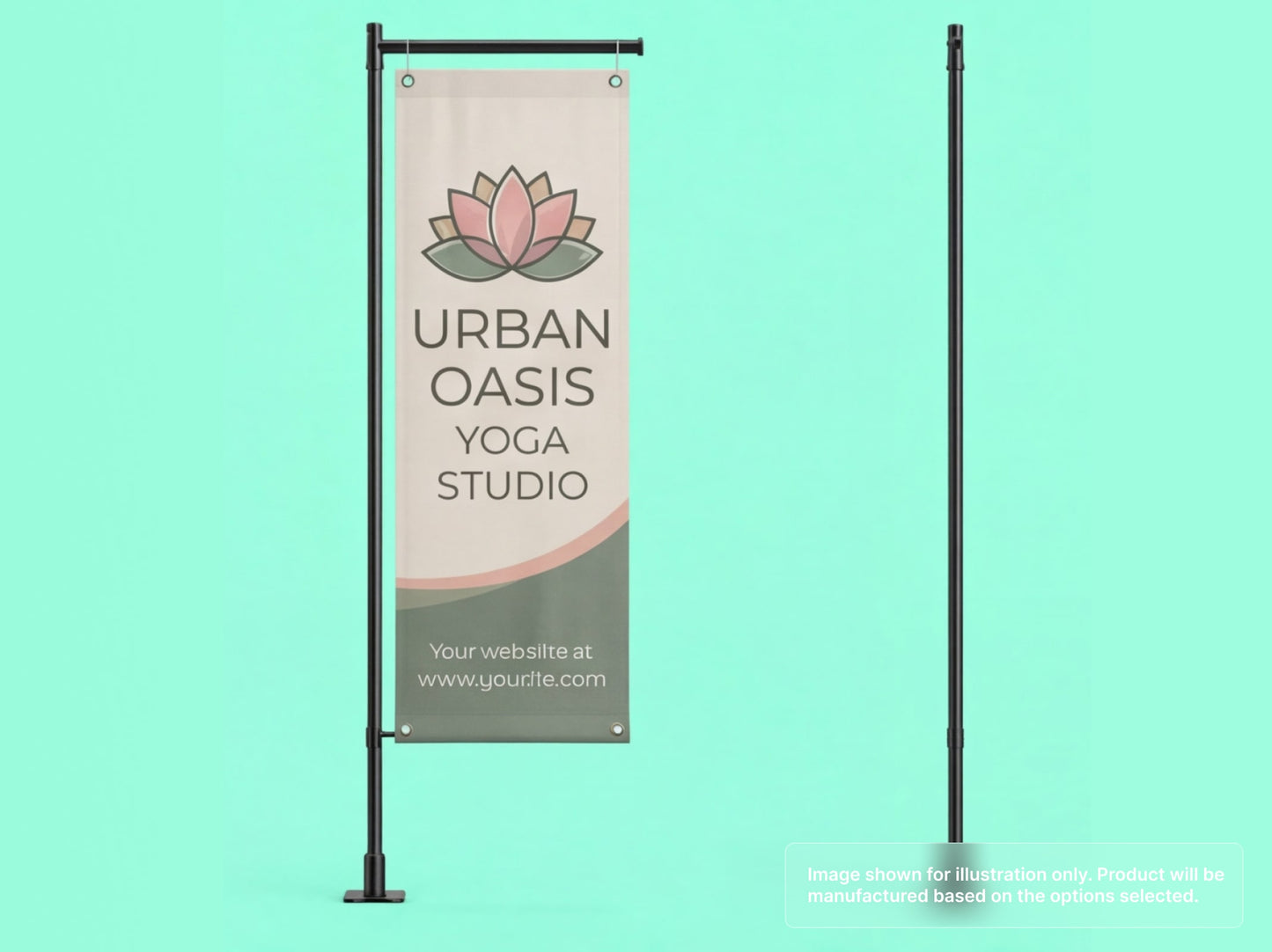 Custom Fabric Banner for Vertical