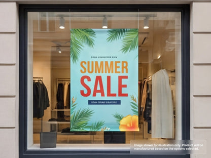 Custom Fabric Banner for Window Display