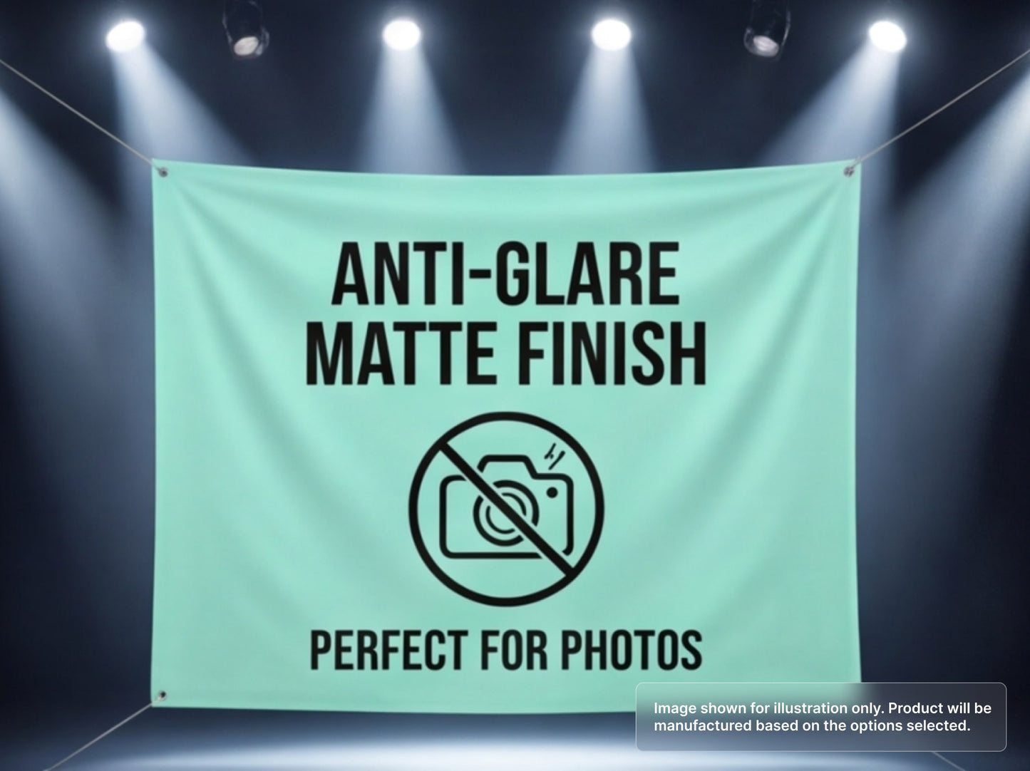 Custom Fabric Banner with Anti-Glare - Matte