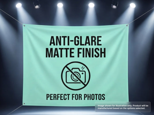 Custom Fabric Banner with Anti-Glare - Matte