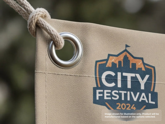 Custom Fabric Banner with Grommets