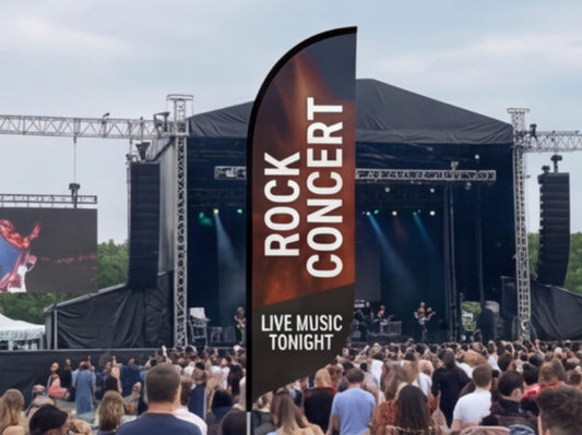 Custom Feather Flag for Concerts