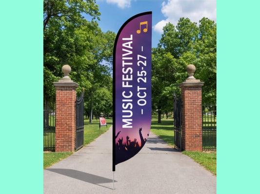 Custom Feather Flag for Event Organizers