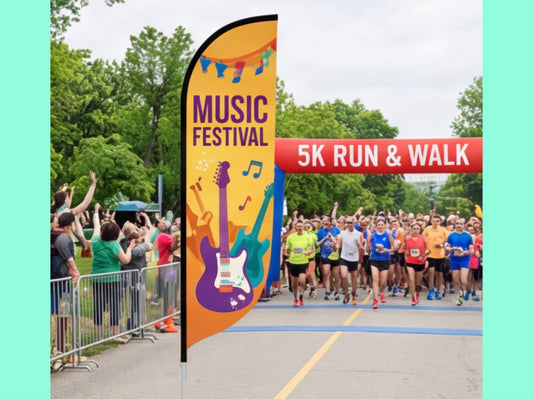 Custom Feather Flag for Festivals