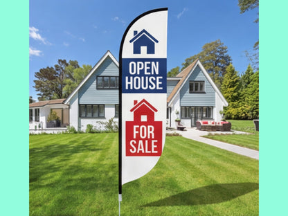 Custom Feather Flag for Real Estate