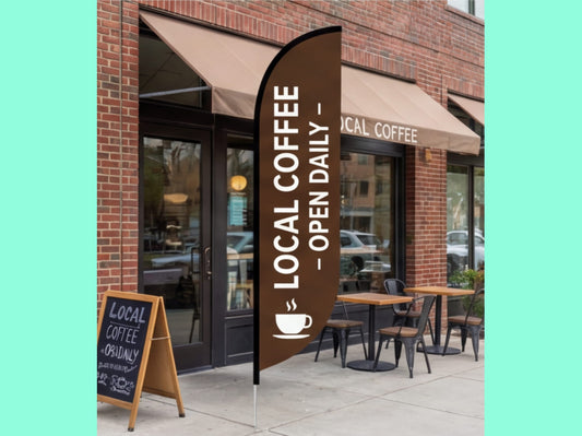 Custom Feather Flag for Small Businesses