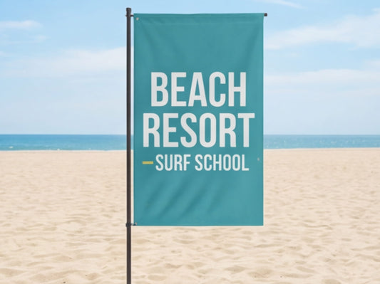 Custom Rectangle Flag for Beach