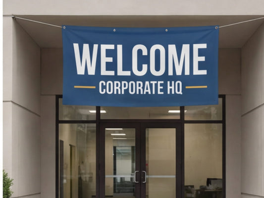Custom Rectangle Flag for Entrance