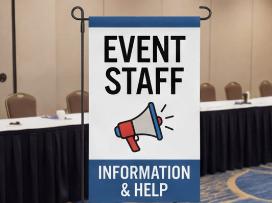 Custom Rectangle Flag for Event Organizers