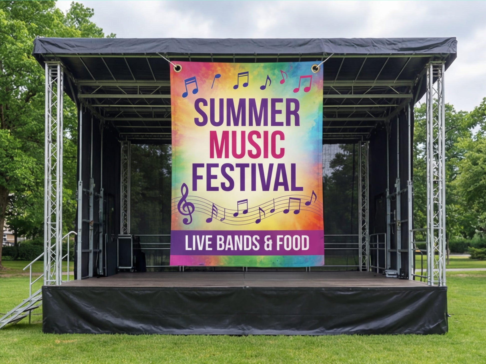 Custom Rectangle Flag for Festivals