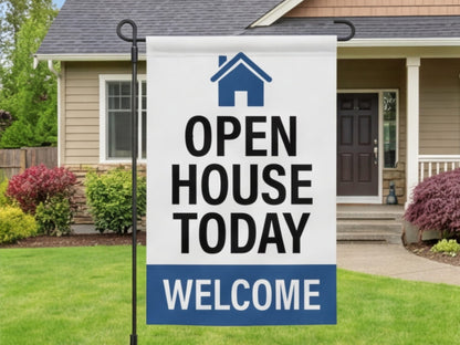 Custom Rectangle Flag for Open House
