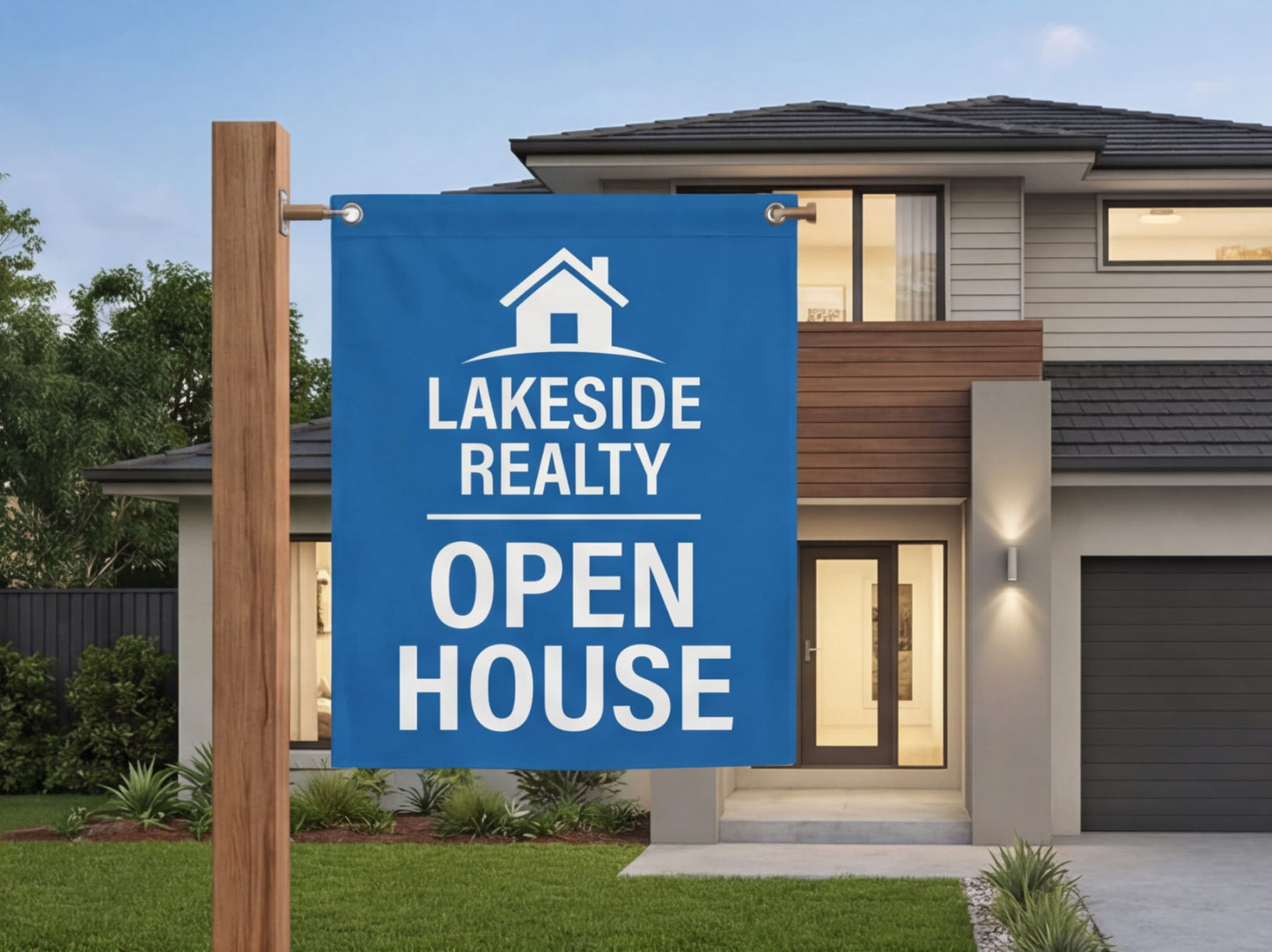 Custom Rectangle Flag for Real Estate