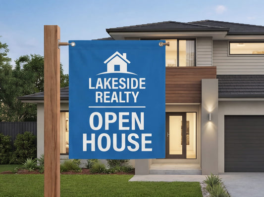 Custom Rectangle Flag for Real Estate