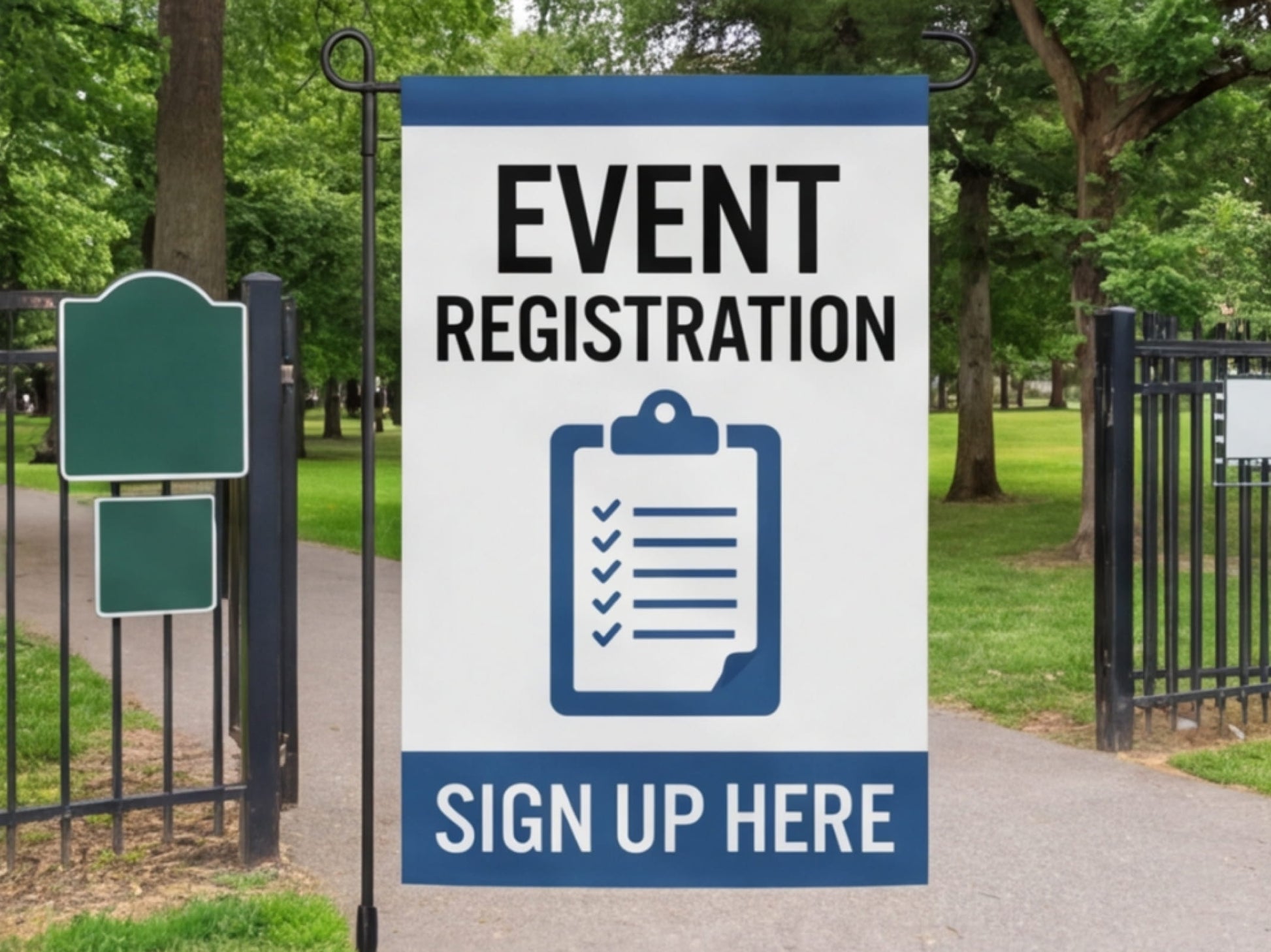Custom Rectangle Flag for Registration