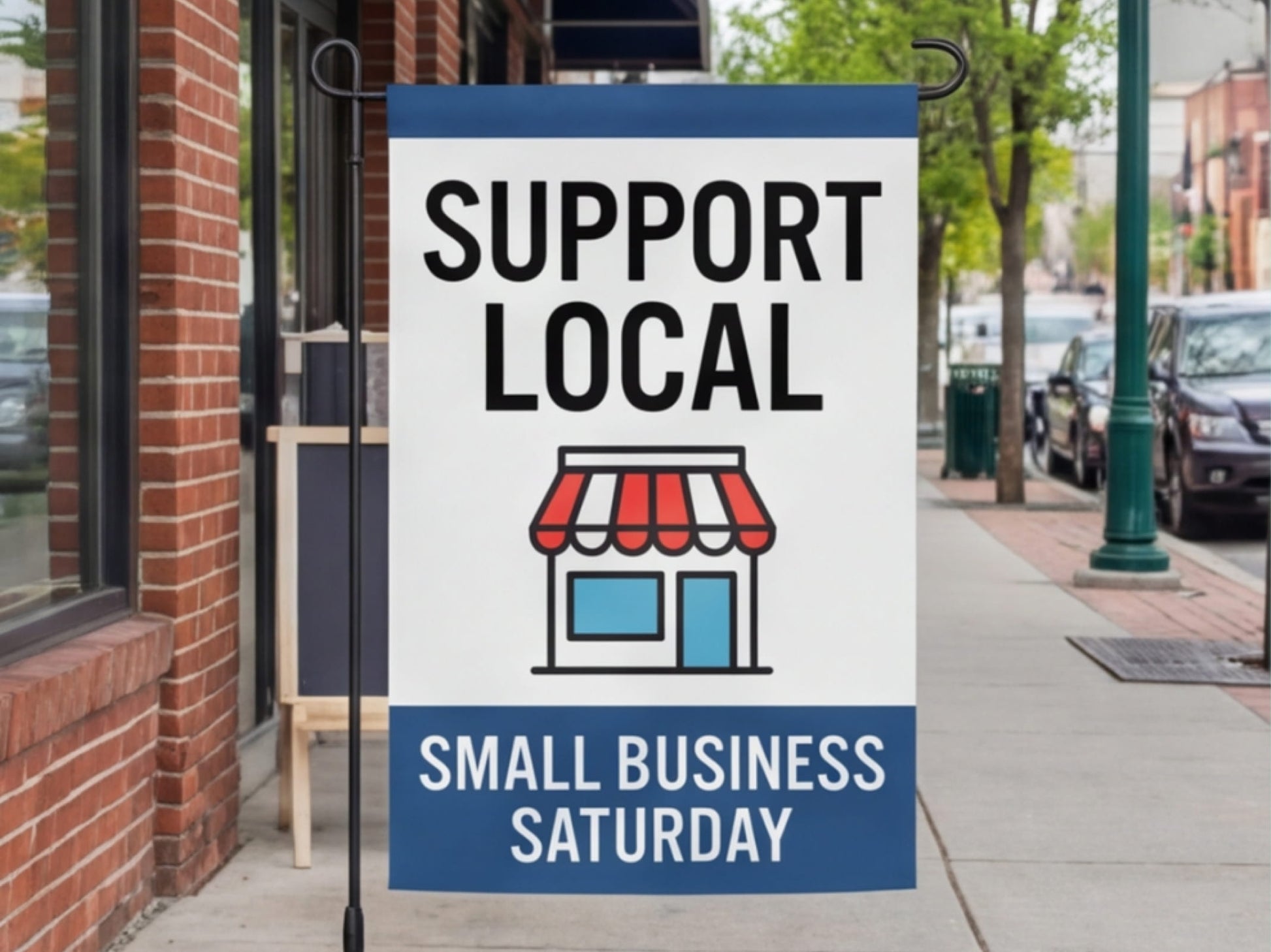 Custom Rectangle Flag for Small Businesses