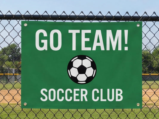 Custom Rectangle Flag for Sports Teams