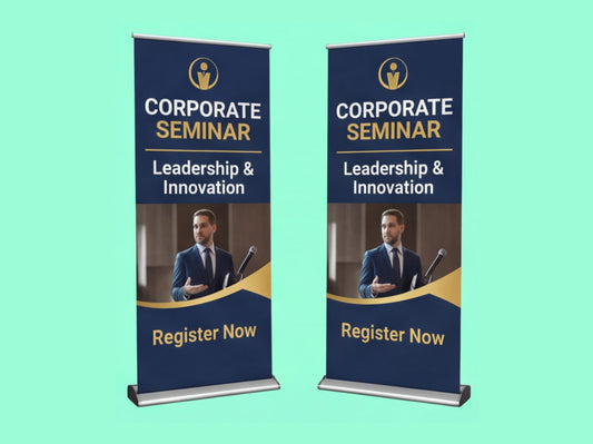 Custom Retractable Banner for Corporate Seminars