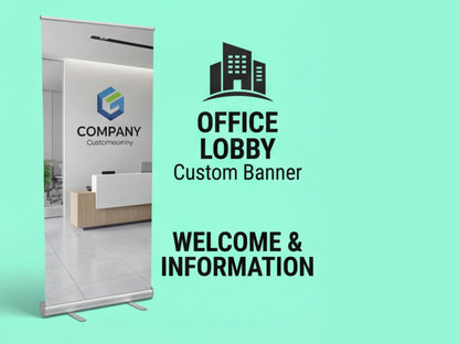 Custom Retractable Banner for Office Lobby