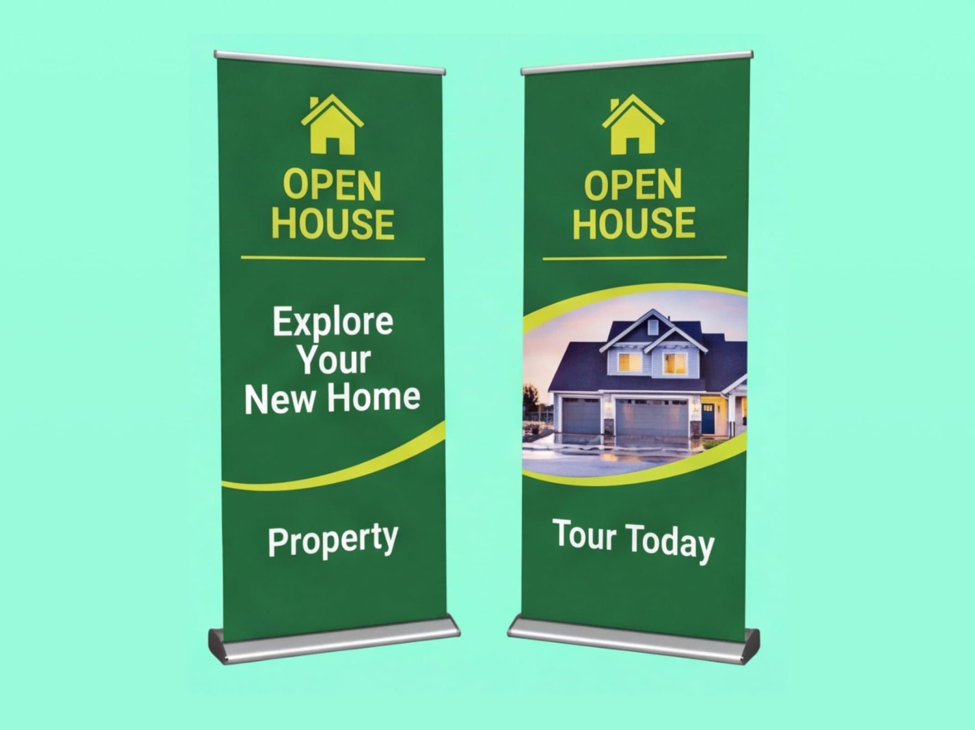Custom Retractable Banner for Open Houses