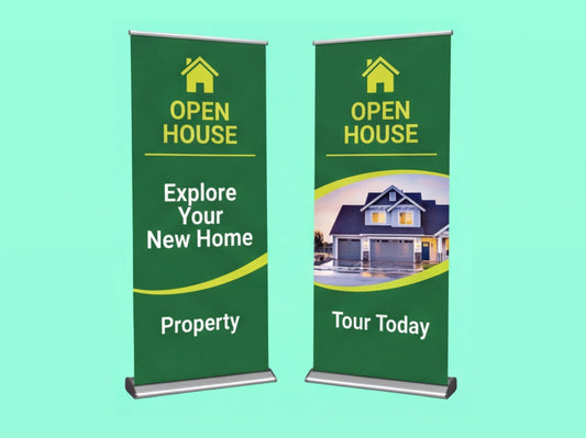 Custom Retractable Banner for Open Houses