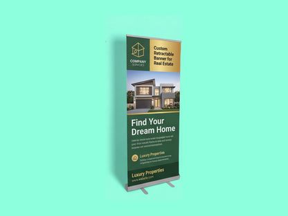 Custom Retractable Banner for Real Estate