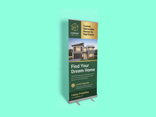Custom Retractable Banner for Real Estate