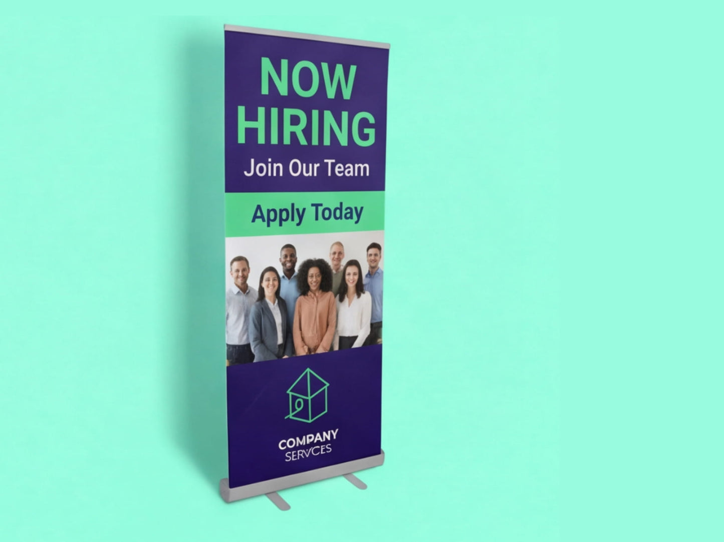 Custom Retractable Banner for Recruitment Booth