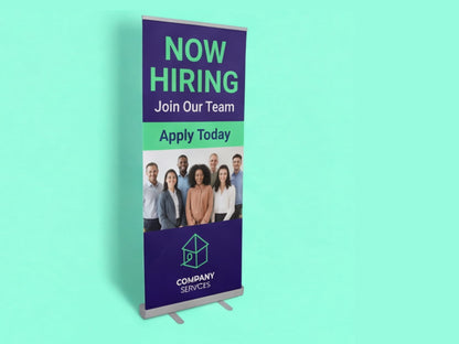 Custom Retractable Banner for Recruitment Booth