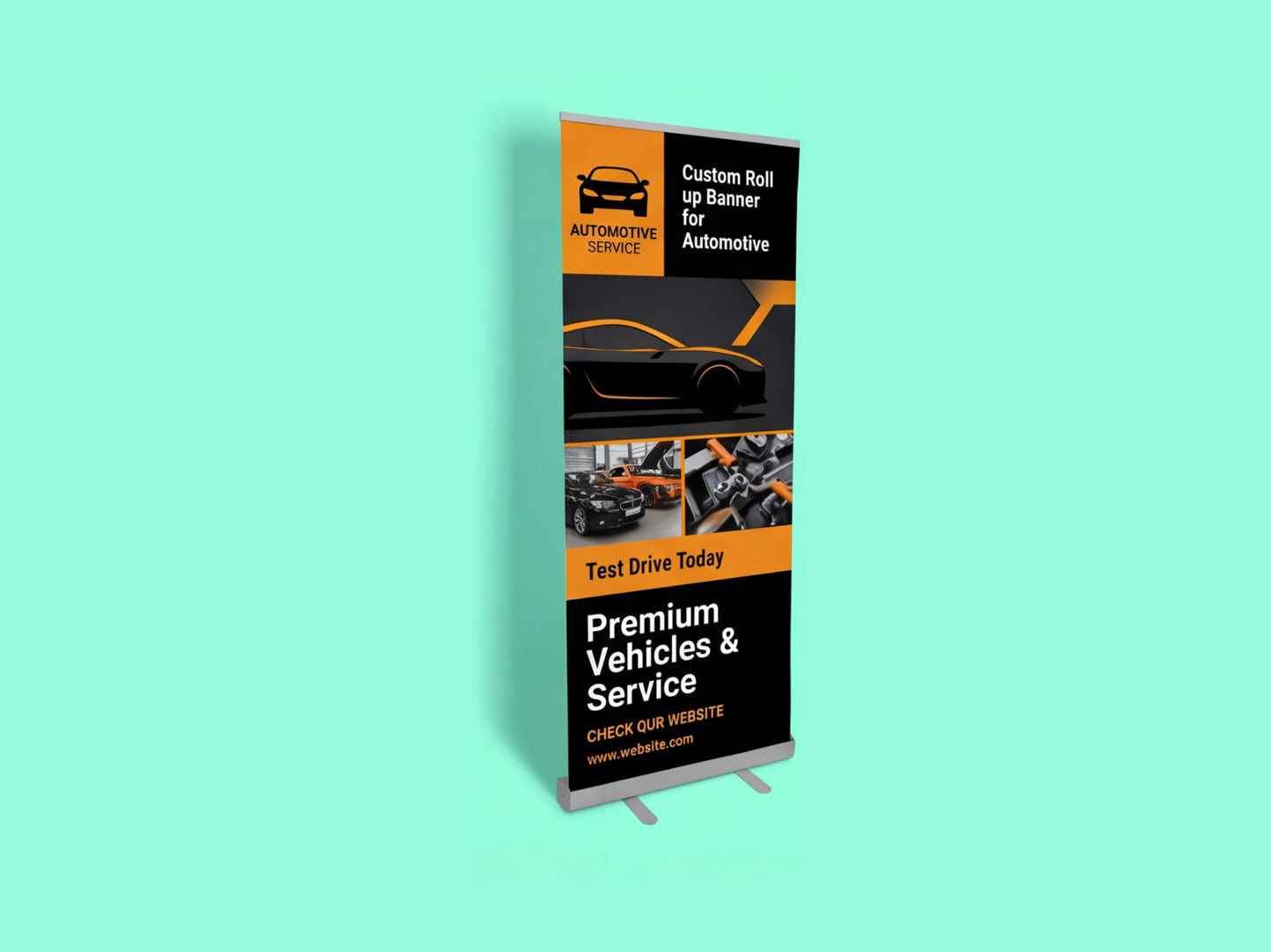 Custom Roll up Banner for Automotive