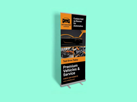 Custom Roll up Banner for Automotive