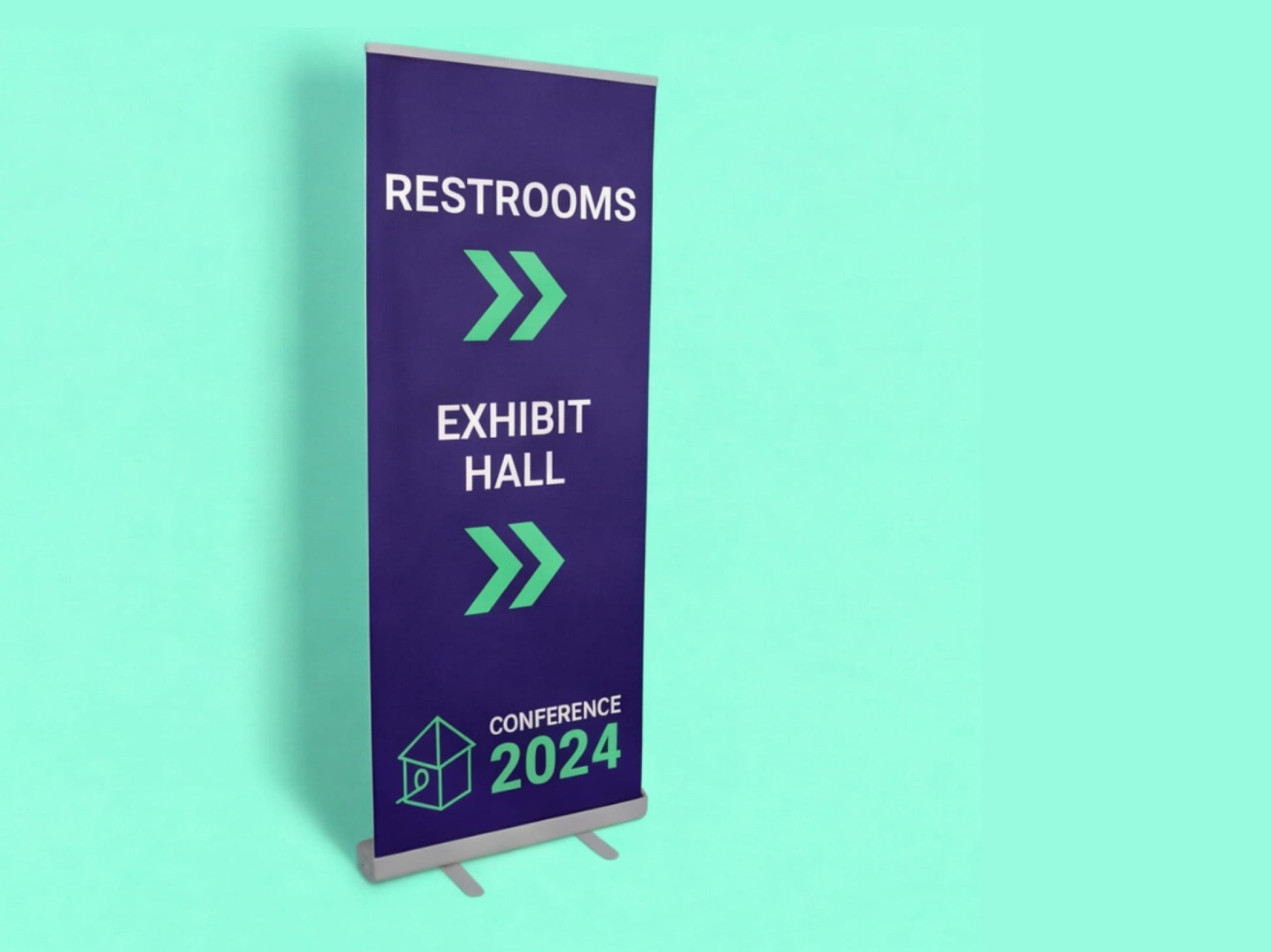Custom Roll up Banner for Directional Sign