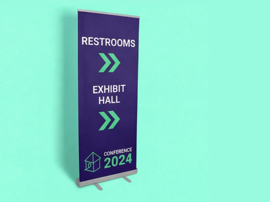 Custom Roll up Banner for Directional Sign