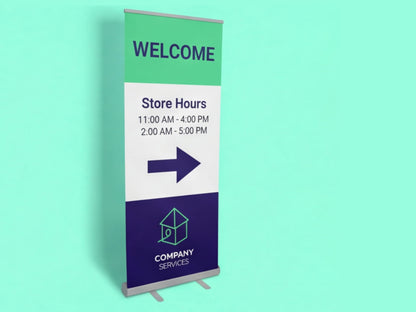 Custom Roll up Banner for Entryway Signage
