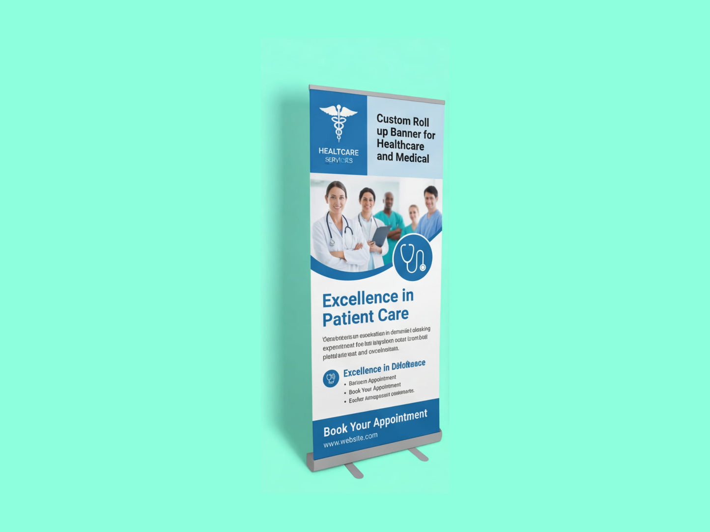 Custom Roll up Banner for Healthcare and Medical