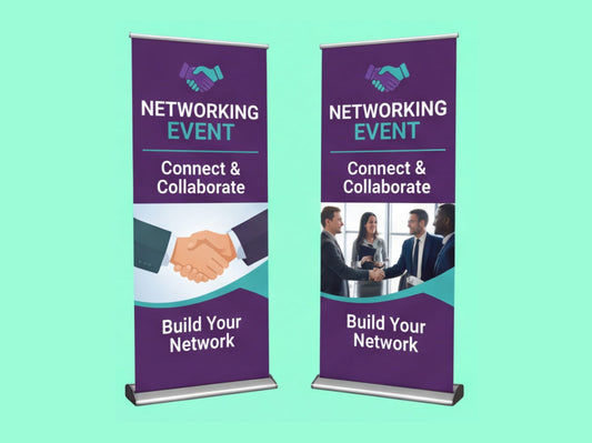 Custom Roll up Banner for Networking Events