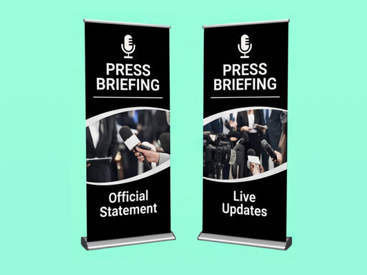 Custom Roll up Banner for Press Briefings