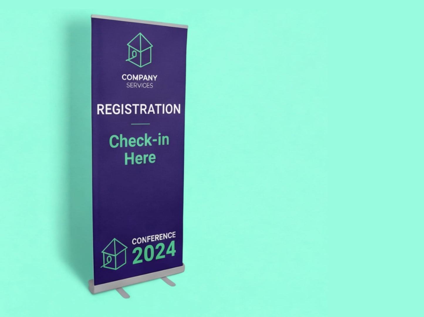 Custom Roll up Banner for Registration Desk